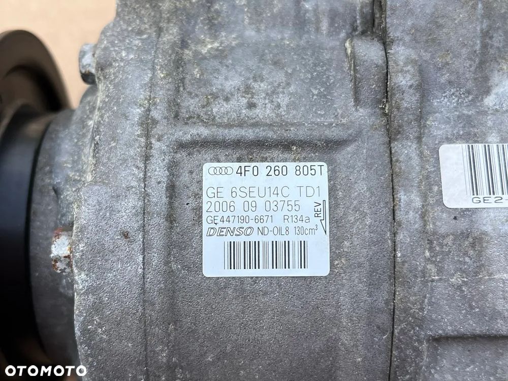 SPRĘŻARKA KLIMATYZACJI KOMPRESOR 4F0260805T 6SEU14C AUDI A4 A5 A6 Q5 SEAT EXEO - 2