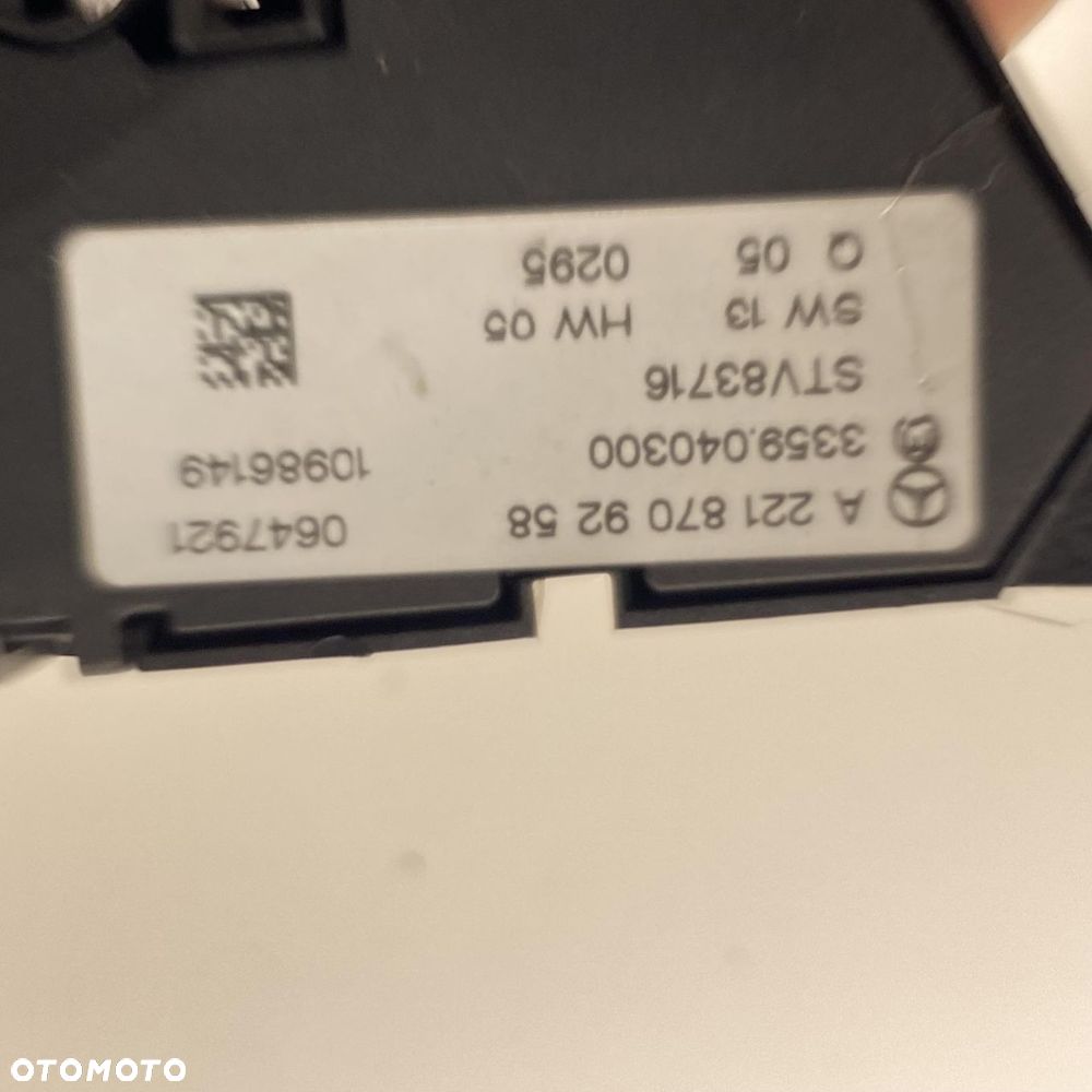 PANEL STEROWANIA FOTELA LEWY PRZEDNI S  LIFT A2218709258 - 4