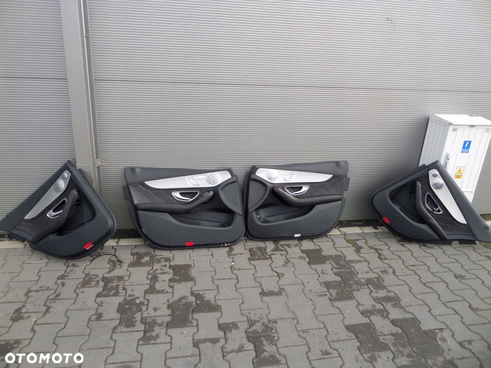 tapicerka boczki drzwi mercedes w205 c63s amg sedan - 1