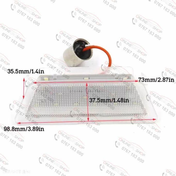 Set lampa LED numar Opel Astra G Hatchback 98-04 - 3