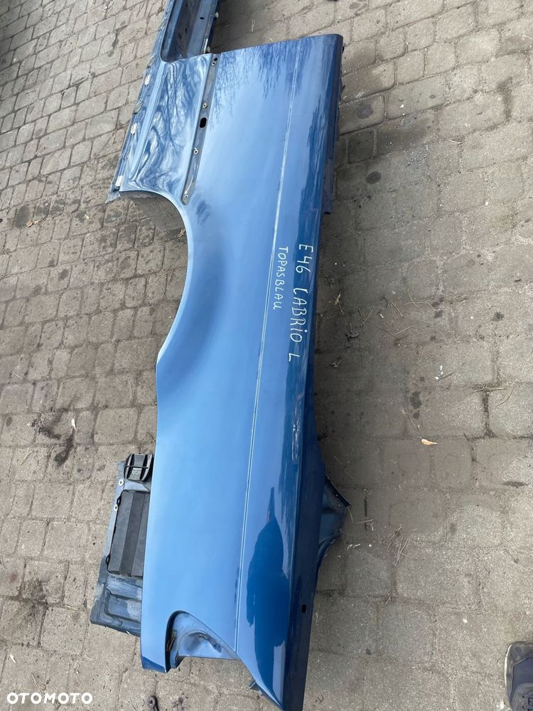 błotnik ćwiartka lewa tył próg bmw e46 cabrio bdb stan - 3