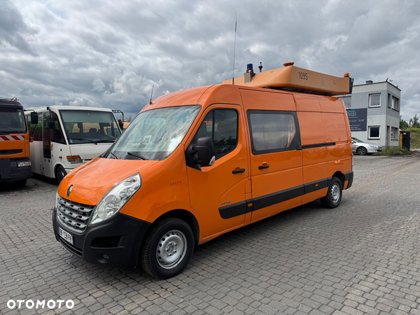 Renault Master L3H2 długi long  oświetlenie ostrzegawcze roboty drogowe Brygadowka dubel dobel kabina