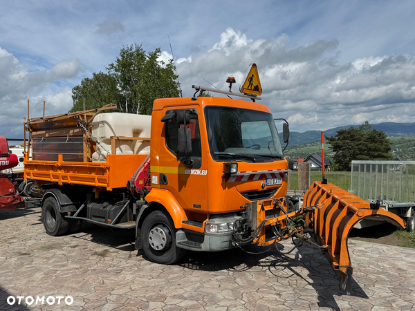 Renault Midlum 180dCi specjalny wywrotka z hds piaskarka pług kompletny zestaw do odśnieżania
