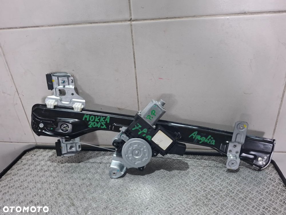 Podnośnik mechanizm podnoszenia szyby 7-PIN Opel Mokka A 2015 prawy przód UK - 1