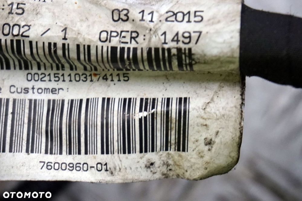 WIĄZKA ELEKTRYCZNA SILNIKA 3008 I 1.6 THP V754806580 V760096080 12527548065 PEUGEOT 2009-2013 - 8