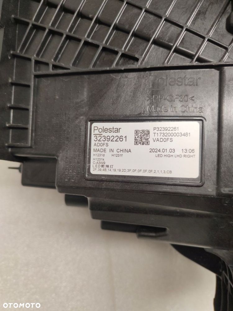 VOLVO POLESTAR 3 III FULL LED LAMPA PRAWY PRZÓD 32392261 - 4