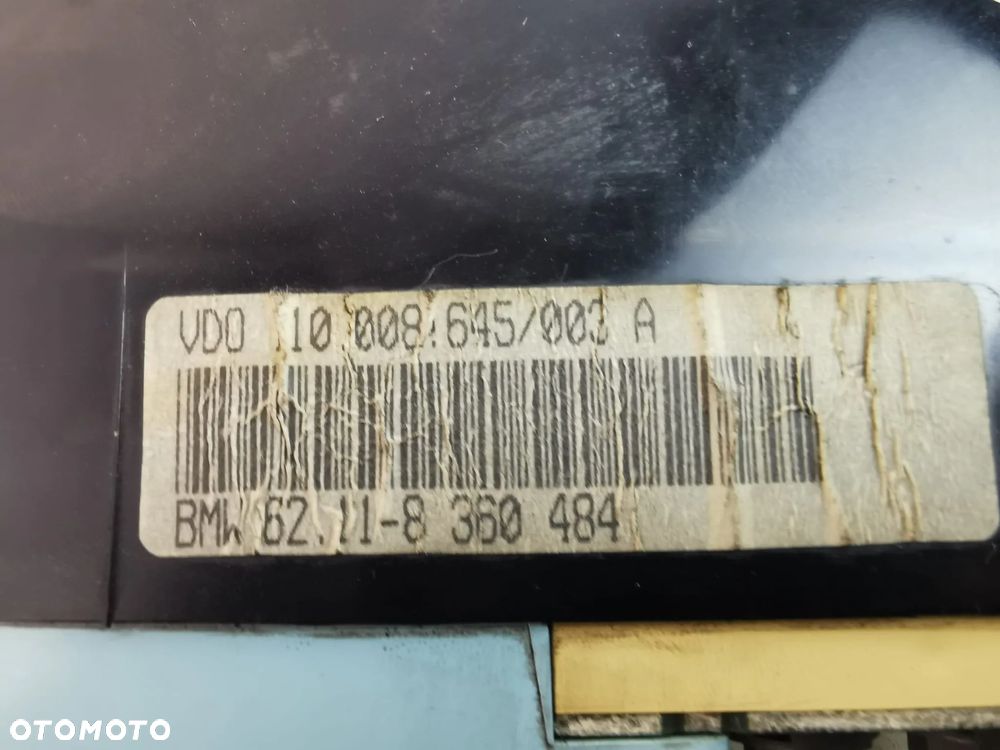 LICZNIK ZEGAR BMW 3 E36 COMPACT 62118360484 8360484 - 8