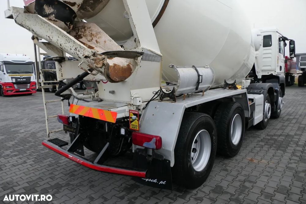 MAN TGS 32.420 / 8x4 / BETONIERĂ / MIXER 9 M3 / EURO 6 - 14