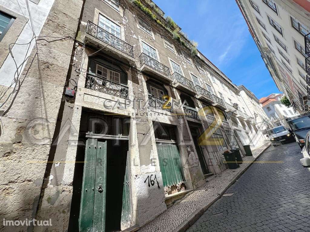 Prédio Devoluto com Projeto Aprovado na Baixa de Lisboa - Grande imagem: 3/51