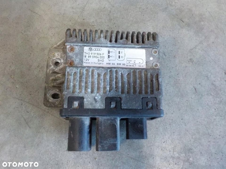 VW T5 MODUŁ PRZEKAŹNIK WENTYLATORÓW 7H0919506F - 1