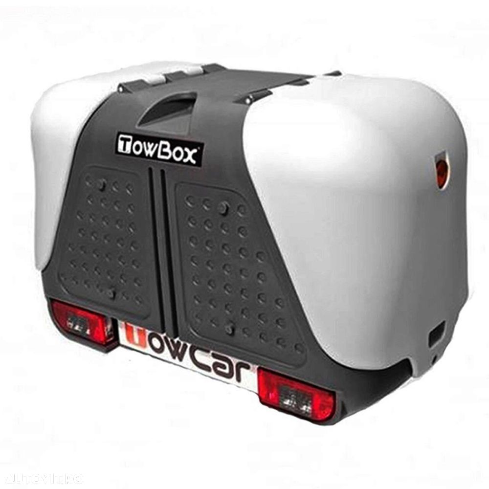 Cutie portbagaj pe carligul de remorcare Towbox V2 Gri - 1
