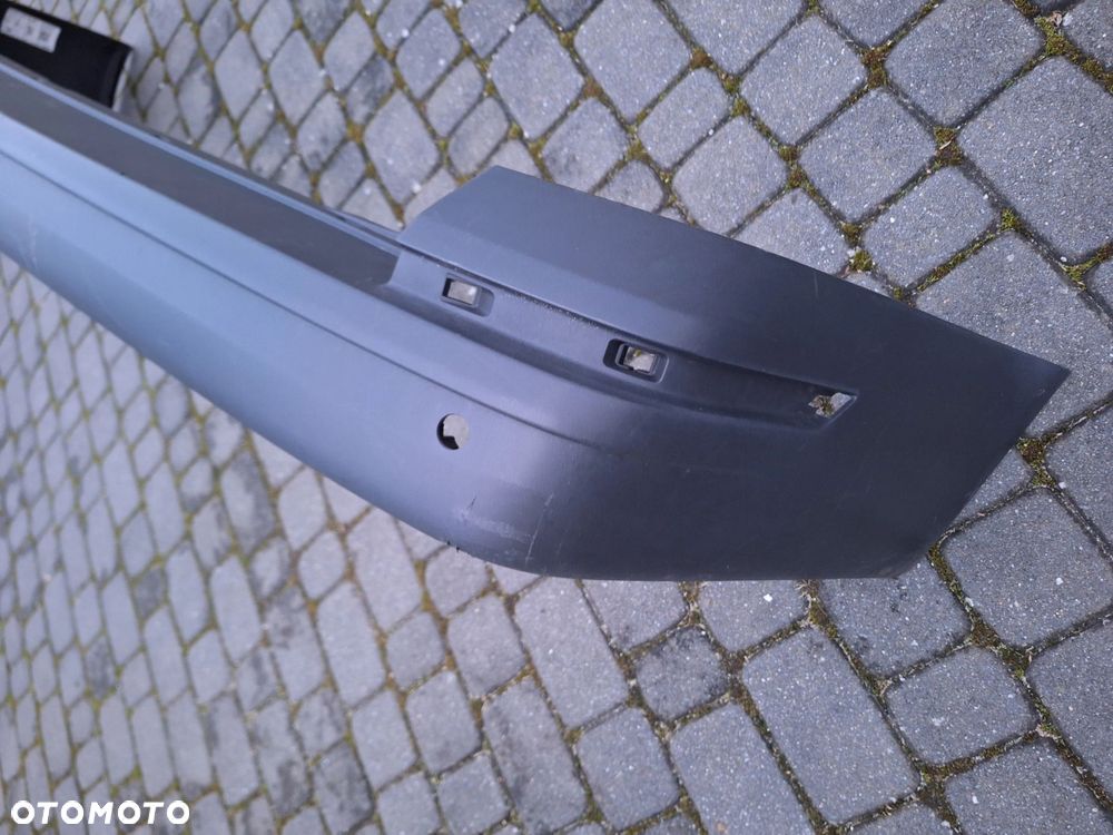 VW T6 TRANSPORTER 15-21r NIE KLEJONY! KOLOR STRUKTURY: SATINSCHWARZ ZDERZAK TYŁ TYLNY ORYG. 7E0807417 - 8