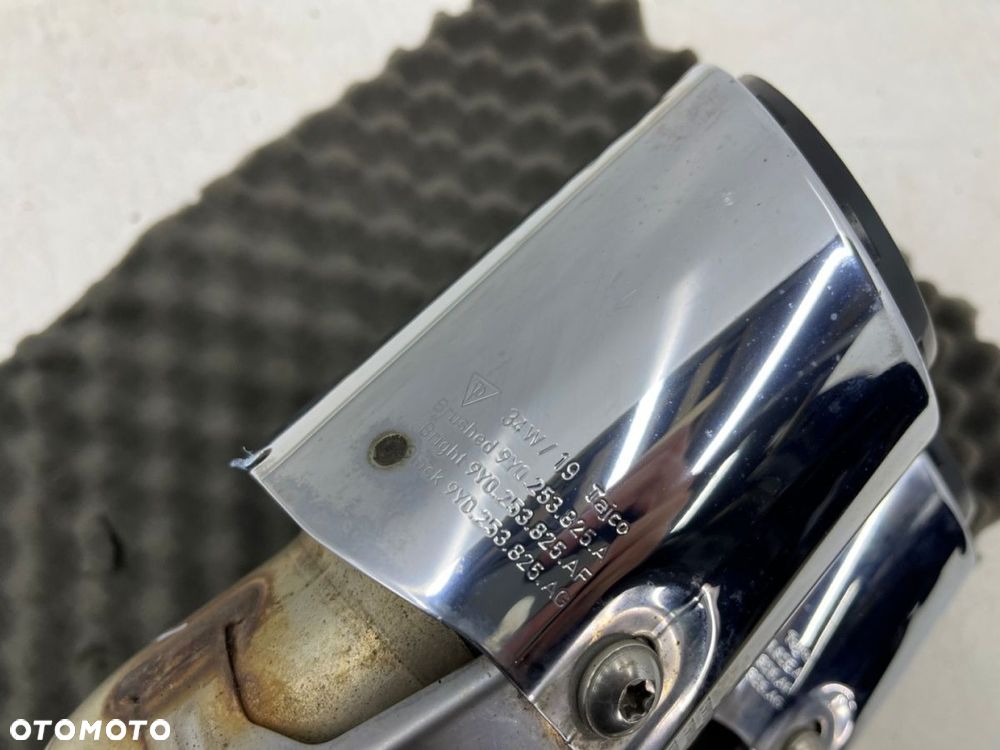 Wydech Porsche Cayenne III 9y 17r.- LEWA tylna podwójna końcówka tłumika nasadka CHROMOWANA - 7