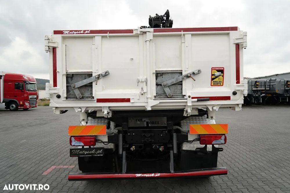 MAN TGS 35.420 / 8x4 / BASCULĂ CU DOUĂ LATE / HIDRODECKER / BORDMATIC + HDS HIAB 148 B-3 / Rază de acțiune 10 m / / GRAPPLE / NAVI - 13