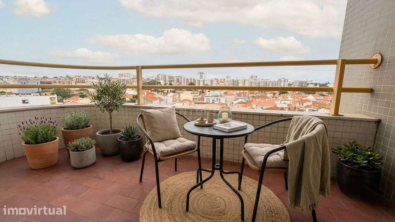 Apartamento T3 com Varandas e Vista Panorâmica no Bonfim, em Setúbal - Grande imagem: 4/36