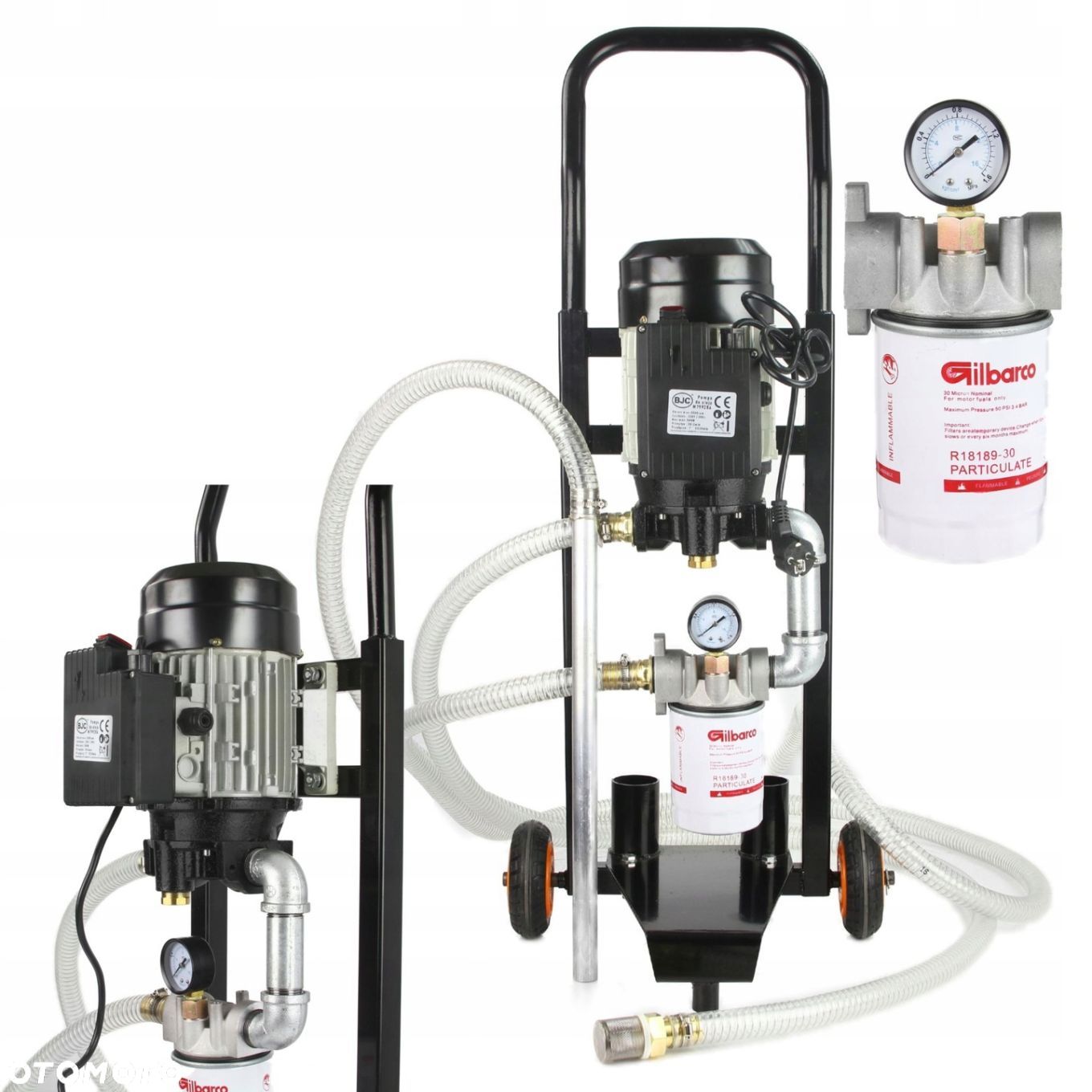 POMPA DO OLEJU SILNIKOWEGO STOJAK STOJĄCY 1100W 50l/min 230V BJC M79928A - 1