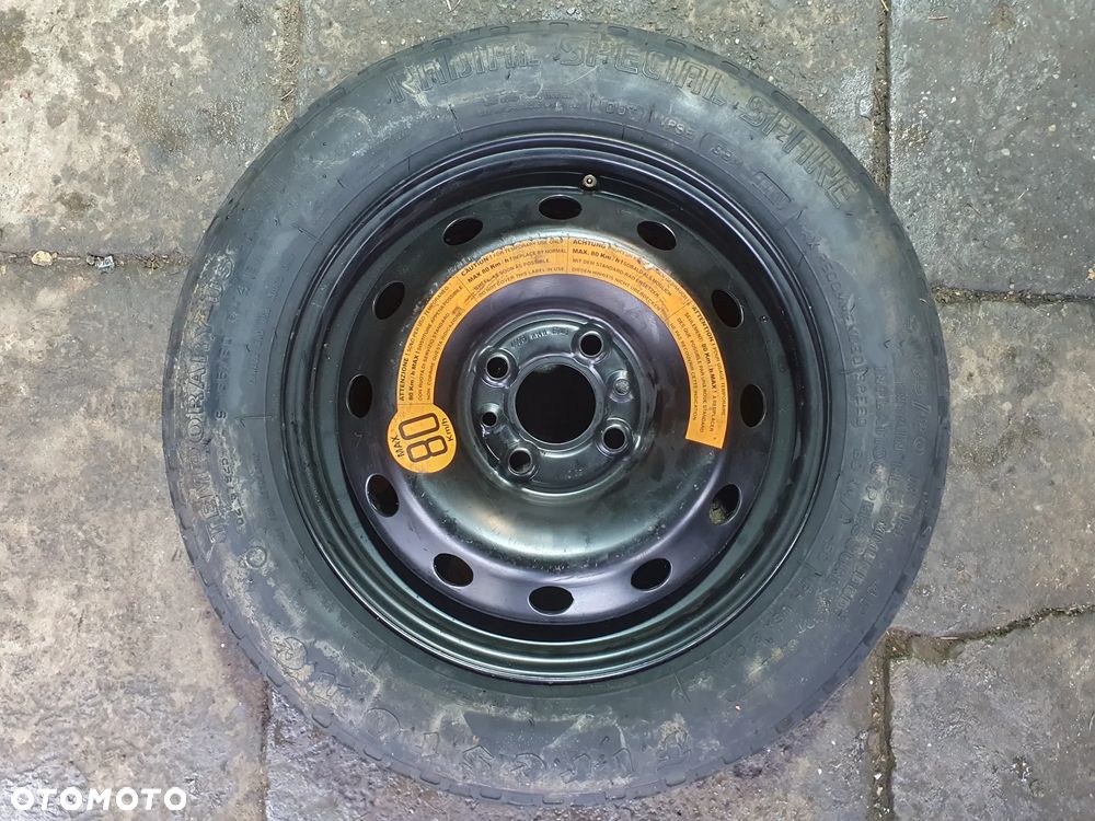 Koło dojazdowe Dojazdówka 14 4x98 Fiat 500, Panda 135/80R14 - 1