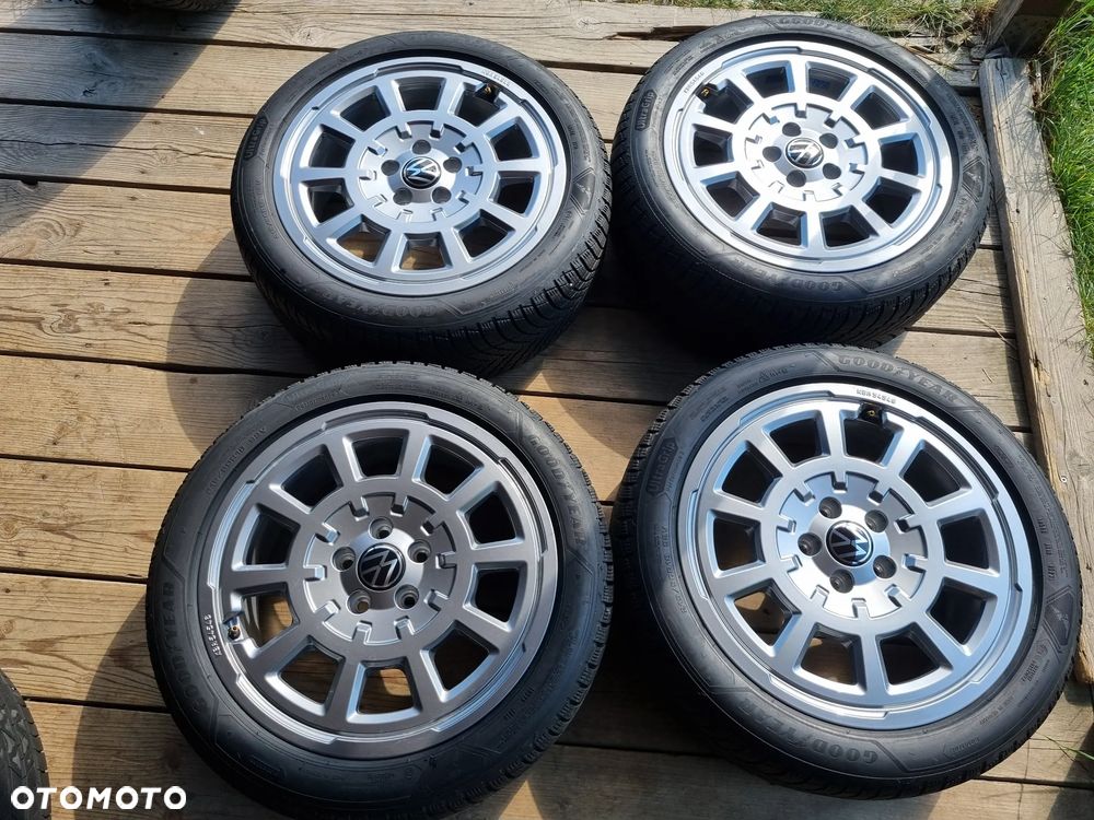 VW TAOS 2GK,T-ROC 2GA KOLA ALU 7,5X18 ET44 5x112,GOODYEAR 215/50R18 2023r,8mm jak nowe - 1