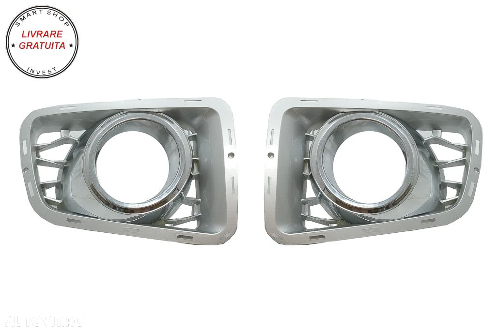 Grila Bara Fata cu Ornamente Proiectoare compatibila cu Land Range Rover Vogue III- livrare gratuita - 6
