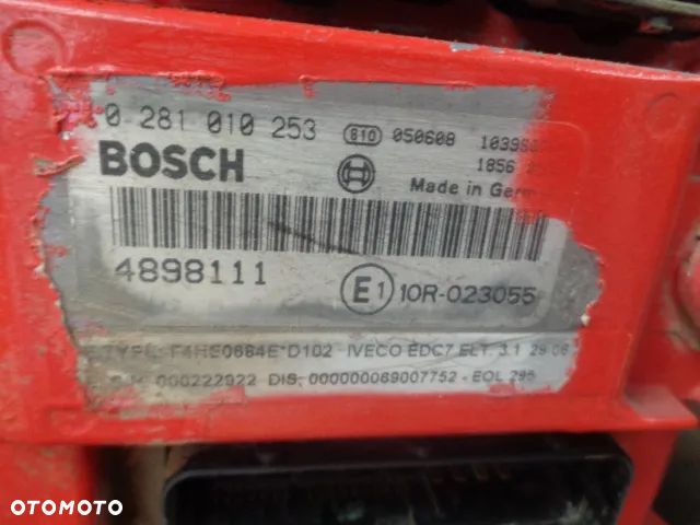 Komputer sterownik silnika IVECO BOSCH 0281010253 504122542 Case McCormick XTX185 XTX200 - 3