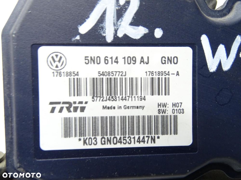 POMPA HAMULCOWA ABS 5N0614109AJ AUDI Q3 8U 2.0 TDI - 6