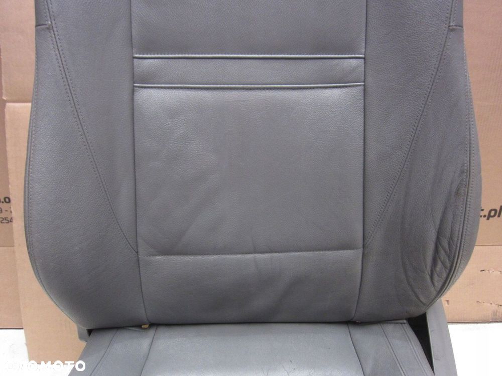 BMW E70 X5 FOTEL LEWY KIEROWCY SZARA SKÓRA ORYGINAŁ ELEKTRYCZNY SPORT EUROP - 5