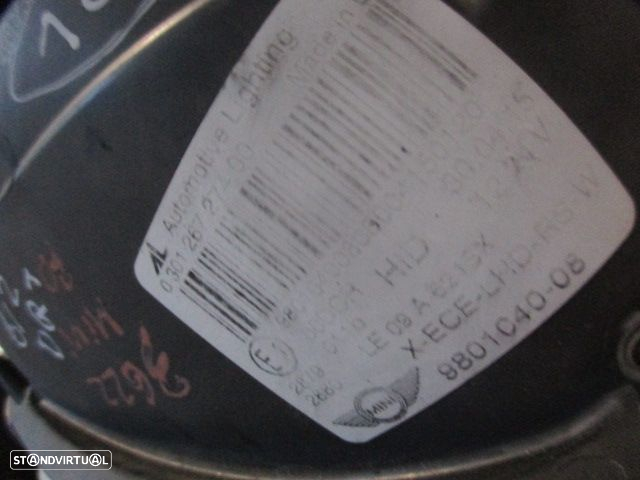 Farol 030126727400 9801040 980104008 MINI COUNTRYMAN R60 2015 1.6D 90CV 5P BRANCO DRT Xenon AL ORIGINAL Apoio Danificado - 4