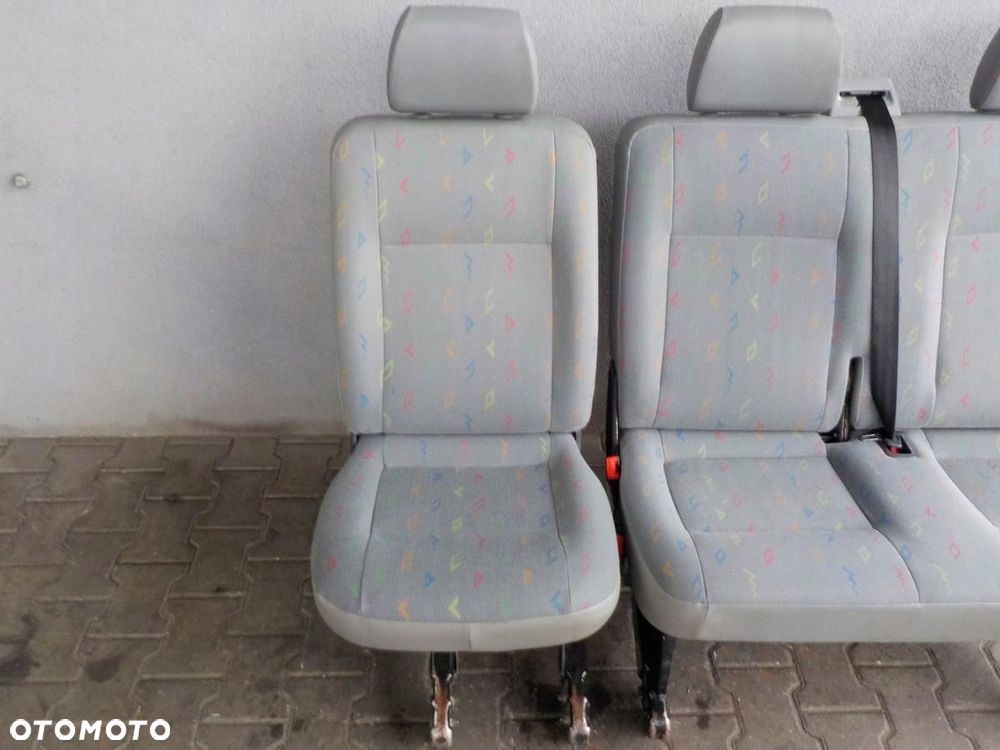 VW T5 FOTEL FOTELE KANAPA RZĄD ŚRODKOWY INKA TYŁ - 4