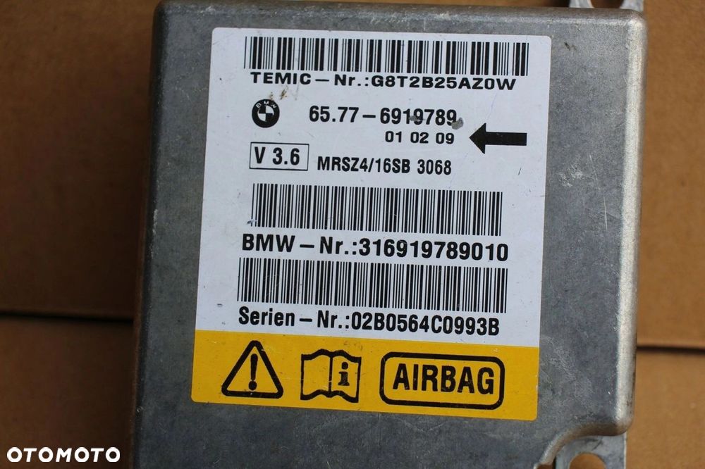 Moduł sensor poduszek AIRBAG BMW 5 e39 6919789 V 3.6 - 2