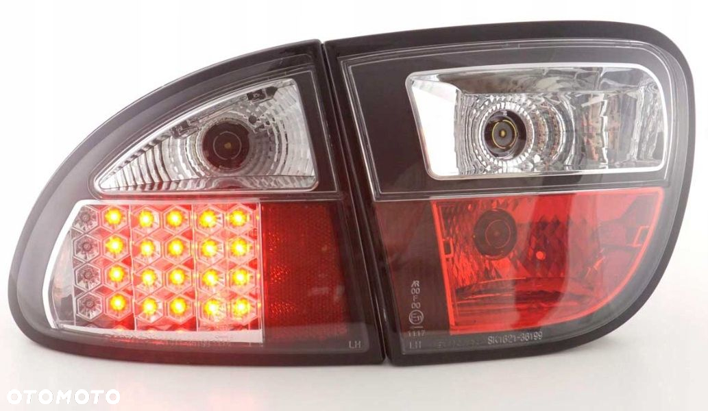 Lampy tyl kpl Led Diodowe Diody Tuning Black Czarny Seat Leon I 1 1m 99-04 - 3