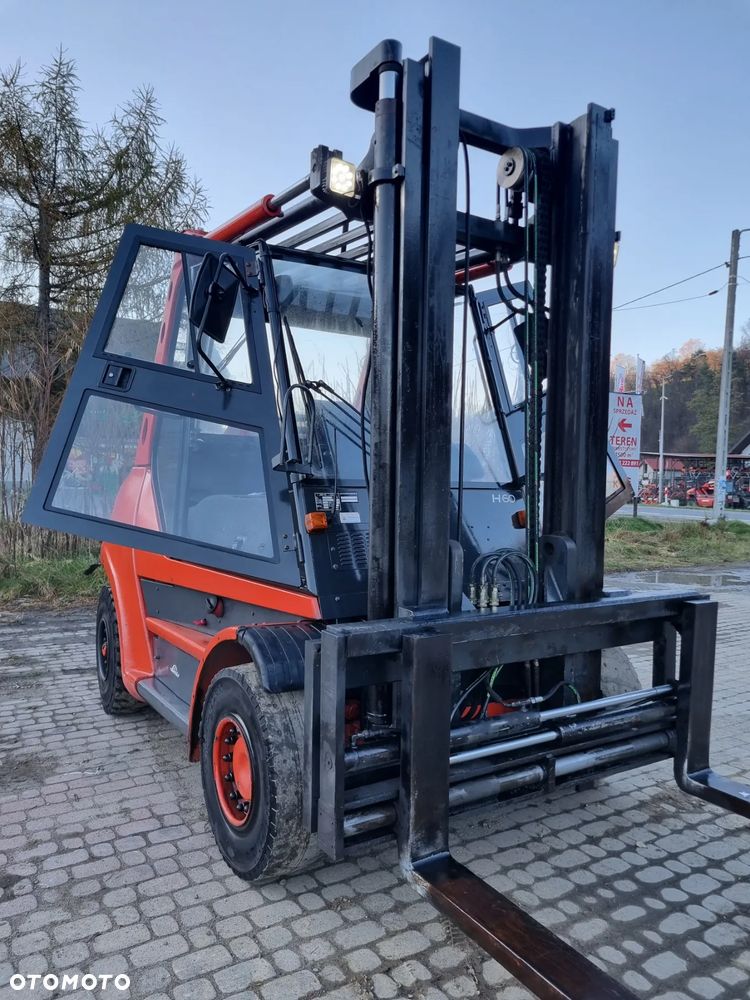 Linde H60D Wózek Widłowy 6 ton Udzwig. Silnik DEUTZ Turbo 6 cylindrów. 2x Posuw wideł Hydr. niski przebieg 6326h. Import Norwegia! Zero luzów i wycieków Jazda Hydrostatic. Stan Perfekcyjny! DIESEL - 5