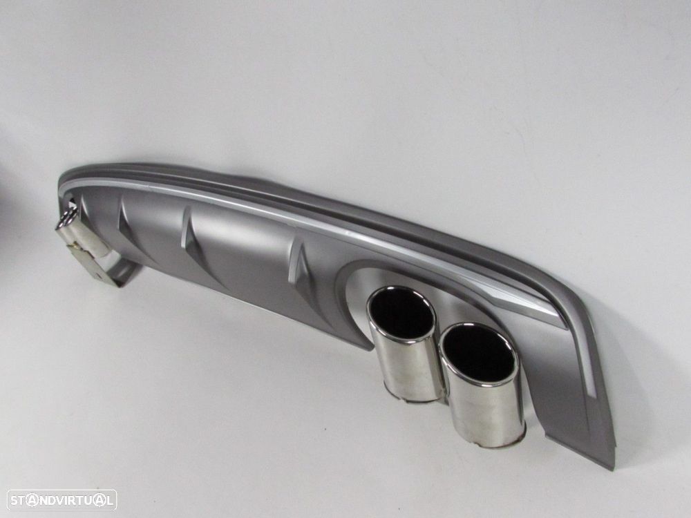 Difusor parachoques c/ Ponteiras LOOK S3 Trás Novo/ ABS AUDI A3 Convertible (8V7... - 2