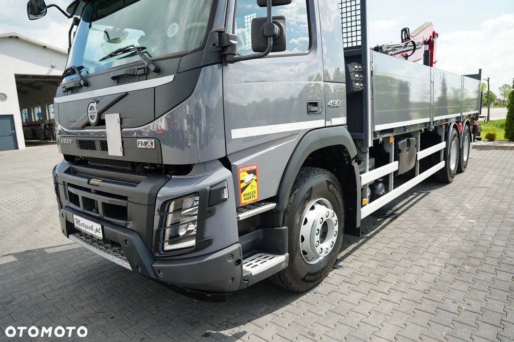 Volvo FMX 430 / SKRZYNIOWY- 7,15 M / HDS HYVA HC-183 / ROTATOR / WIDŁY DO PALET / PILOT - 16