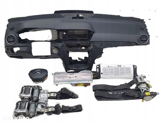 komplet poduszki deska pas pasy mercedes c klasa w204 lift - 1