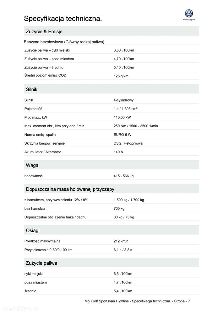 Volkswagen Golf Sportsvan SV 1.4 TSI BMT Highline DSG - 11
