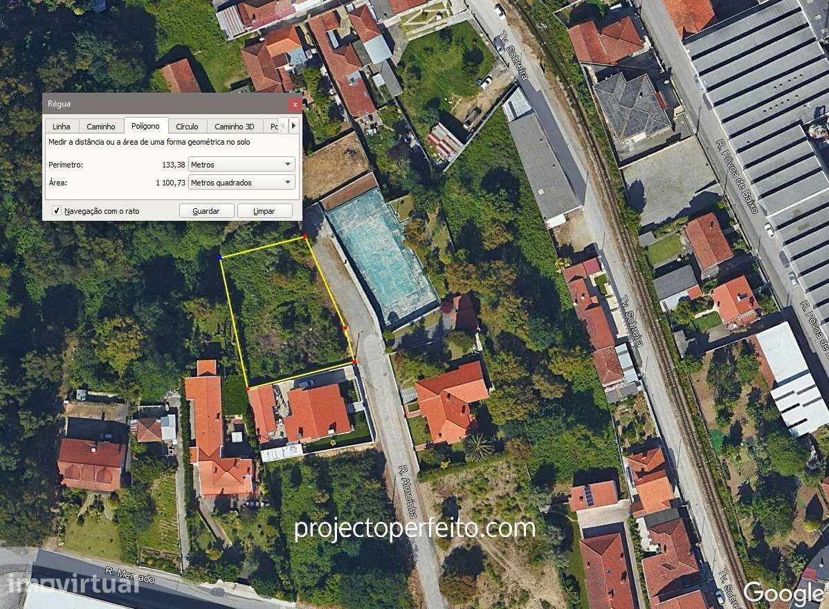 Terreno Urbano  Venda em Paços de Brandão,Santa Maria da Feira - Grande imagem: 2/3