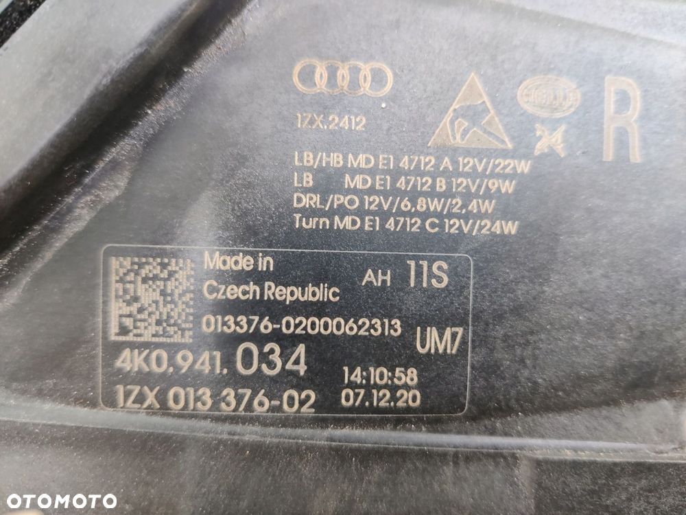 Lampa prawa Audi A6 C8 led - 5