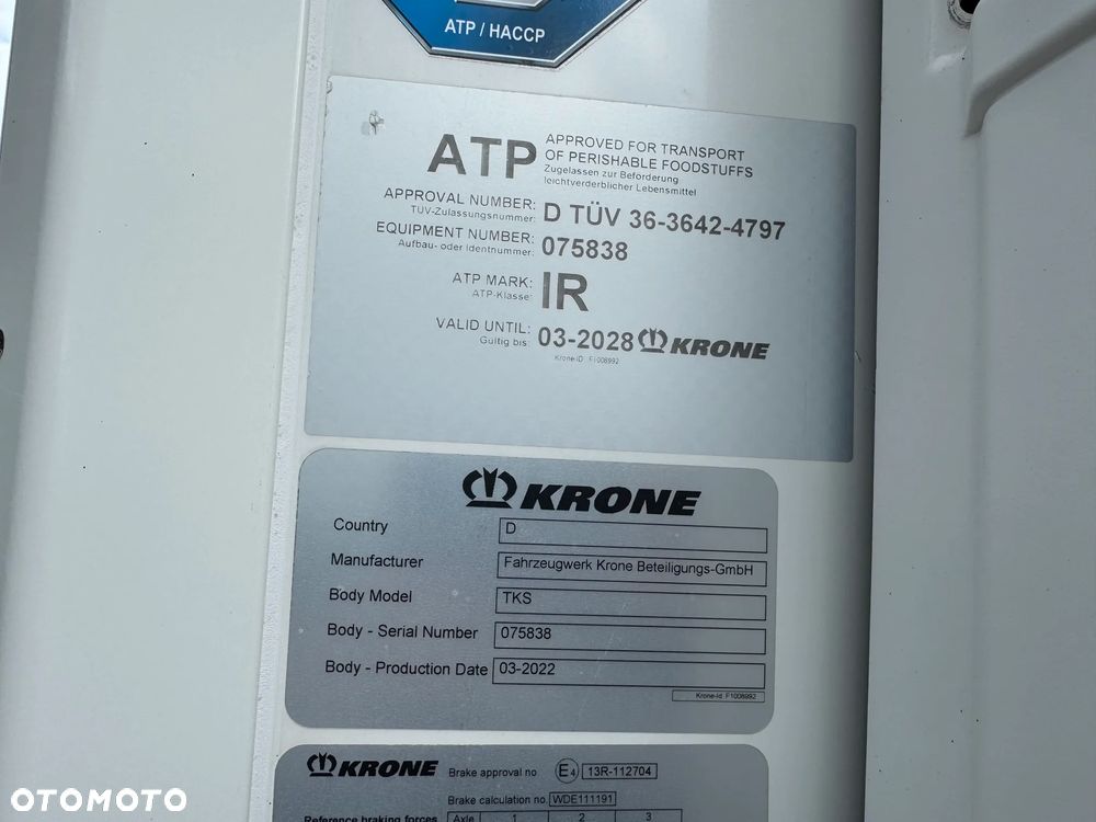 Krone Chłodnia ,Doppelstock , Carrier Vector 1550, 196.000km!! - 33