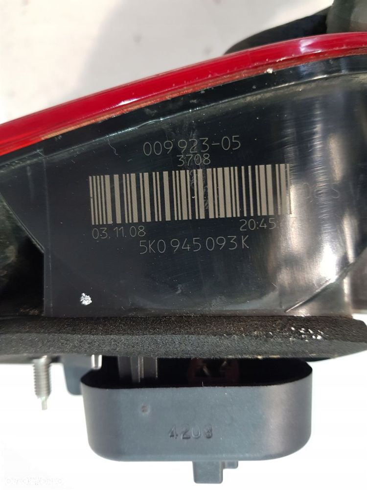 lampa lewa lewy tył w klapę 5k0945093k golf vi 1.4tsi 08r - 7