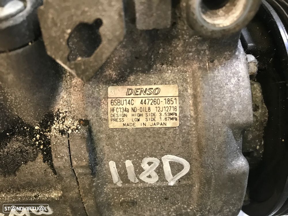 COMPRESSOR DO AC  BMW SERIE 1 / 3 E87 E81 E90 E91 2.0D 6SBU14C 447260-1851 - 5