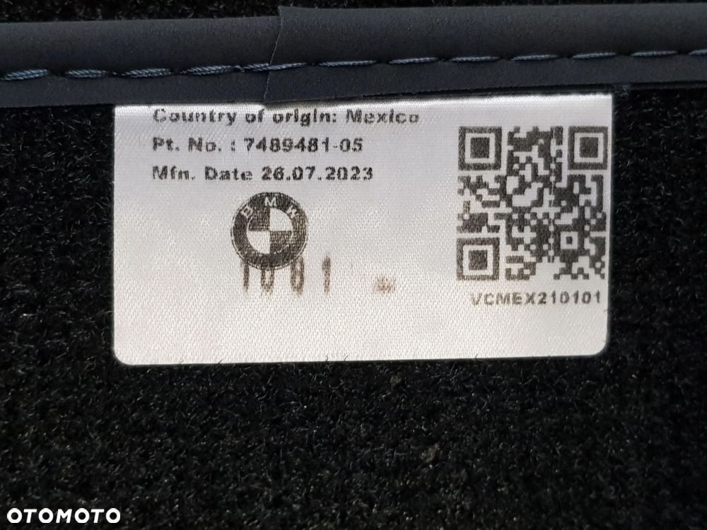 NOWE ORYGINALNE Dywaniki samochodowe welurowe BMW X7 G07 7489481 - 12