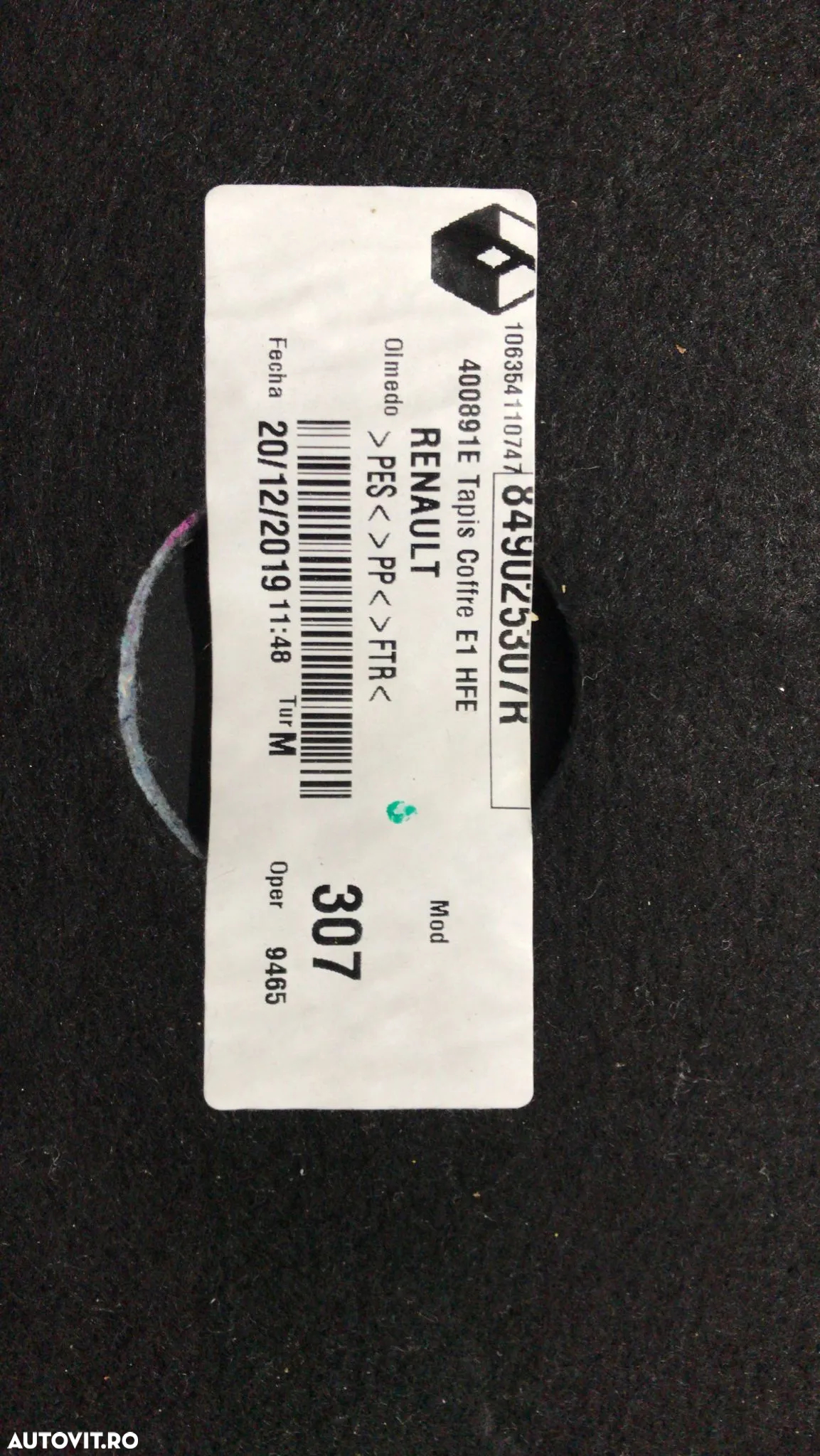 Mocheta portbagaj Renault Kadjar 2021 849025307R - 2