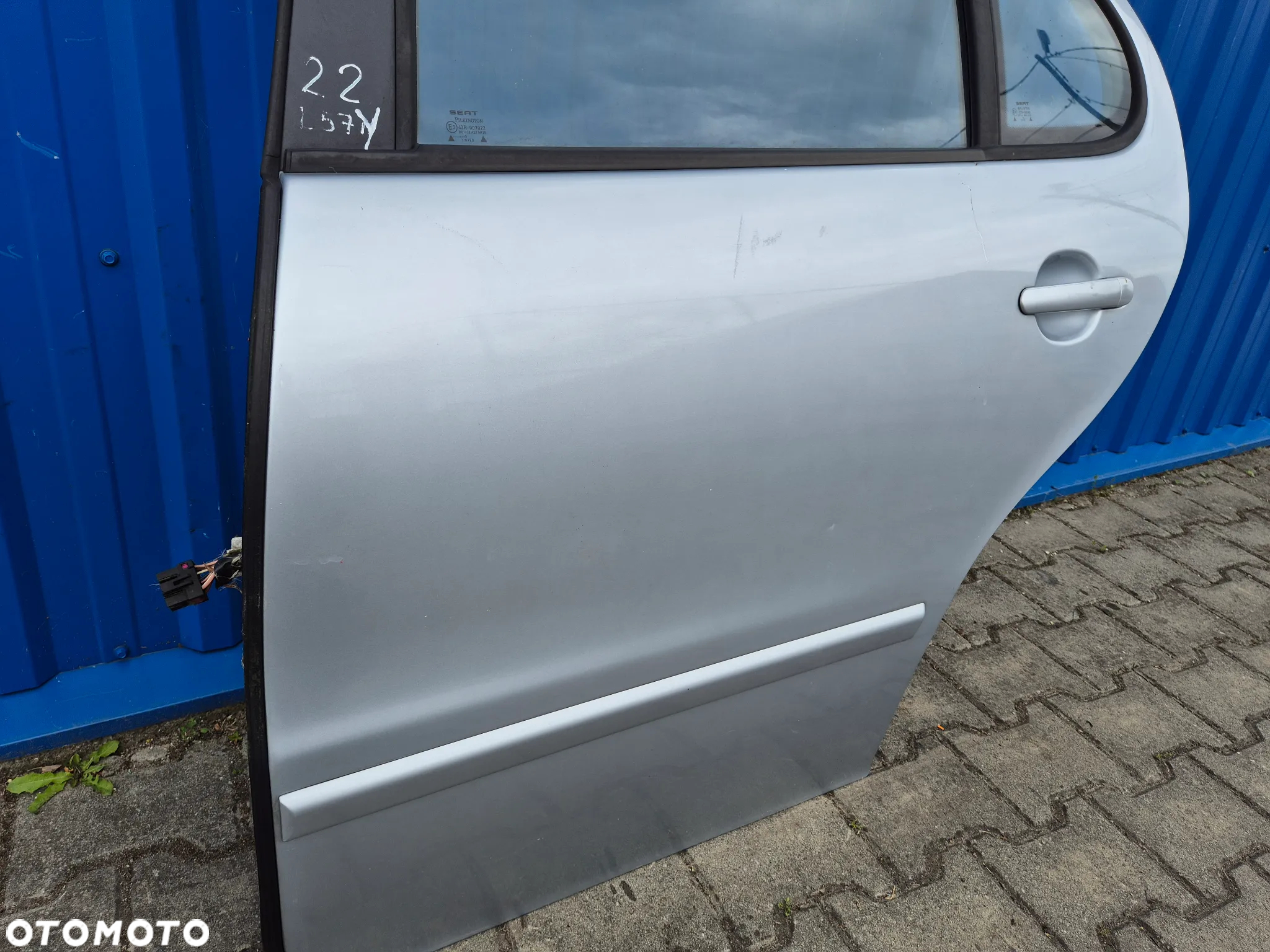 DRZWI TYŁ LEWY LEWE SEAT LEON I (1) | SEAT TOLEDO II (2) L57Y LS7Y SREBRNE - 10