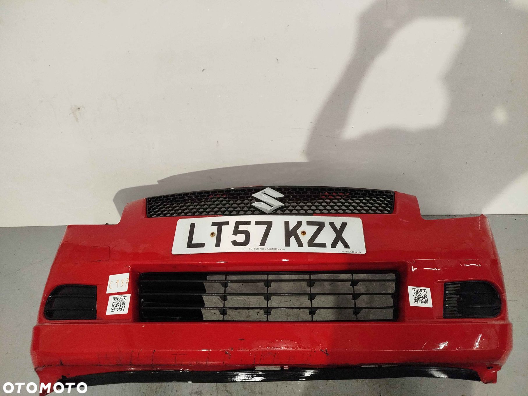 ^ ZDERZAK PRZÓD PRZEDNI SUZUKI SWIFT 4 IV ZCF CZERWONY - 1