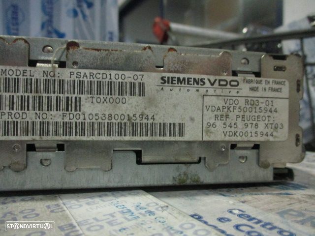 Radios 96545978XT03 PEUGEOT 1007 2006 Siemens Psarcd10007 - 3