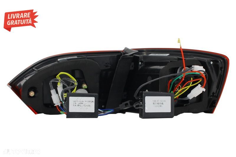 Stopuri LED VW Jetta Mk6 VI 6 (2012-2014) Semnal Secvential Dinamic- livrare gratuita - 9