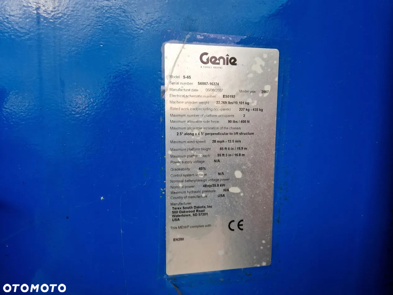 Genie S65  R319 - 12