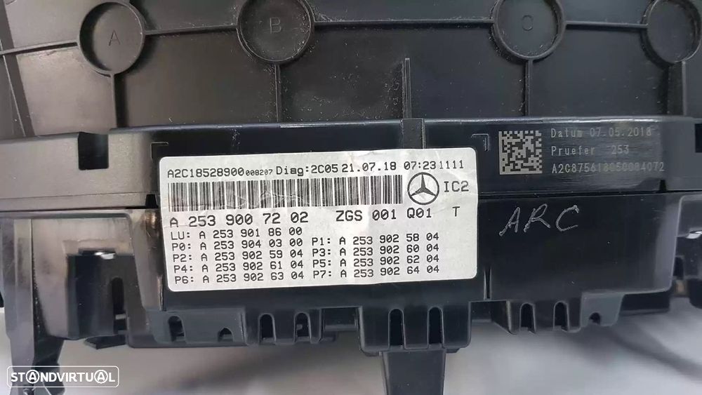 QUADRANTE MERCEDES-BENZ GLC COUPE 2018 -A2539007202 - 3
