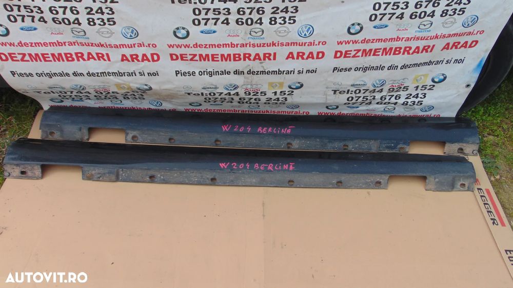 Ornamente prag Mercedes C Class w204 prag exterior plastic dezmembrez - 8