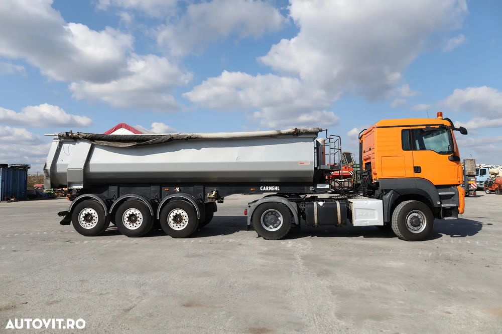MAN TGS 18.480 4x4 + Semiremorcă Carnehl CHKS/AH Aluminiu - 2